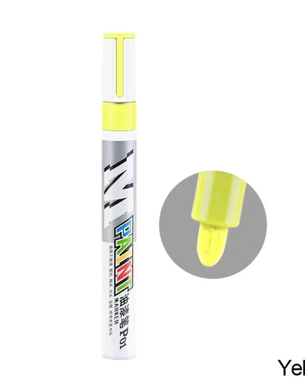 Car paint scratches repair brush pen waterproof water paint marker pen car tire tread care automotive  black white red silver