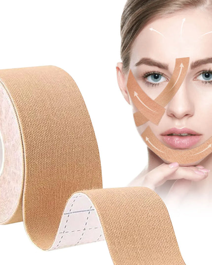 2.5CM*5M Instant Facial Myofascial Lift Tape For Face Neck Eyes Skin Lifting Tool Wrinkle Removal Sticker V Face Elastic Bandage