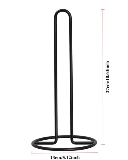 Bathroom accessories Vertical Wrought Iron Tissue Holder Creative Dining Table Storage Desktop Kitchen Roll Paper Holder