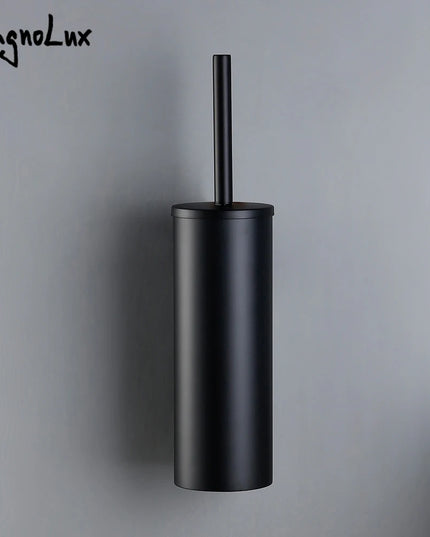 Black Stainless Steel Wall-Mounted Bathroom Accessories Toilet Brush