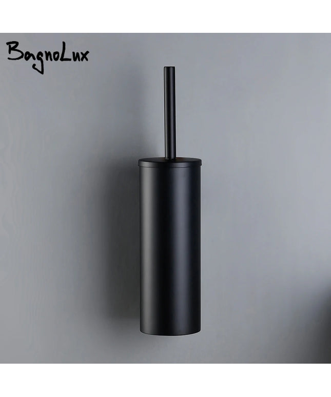 Black Stainless Steel Wall-Mounted Bathroom Accessories Toilet Brush