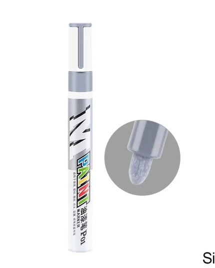 Car paint scratches repair brush pen waterproof water paint marker pen car tire tread care automotive  black white red silver
