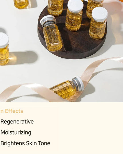 Stayve 8ml Salmon DNA Golden Ampoule Serum Kit Natural Ingredients, Moisturizing, Tender, Lifting, Firming Facial Care Skin