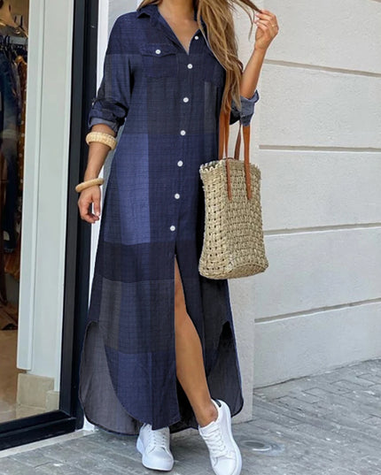 ZANZEA Party Vintage Leopard Robe Women 2025 Autumn Casual Long Sleeve Maxi Long Vestidos Dress Fashion Oversized Shirt Sundress