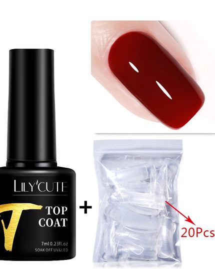 LILYCUTE 15ML Quick Extension Gel Nail Polish Nude Milk White Color Finger Prolong Acrylic Crystal Construction Hard Gel Varnish