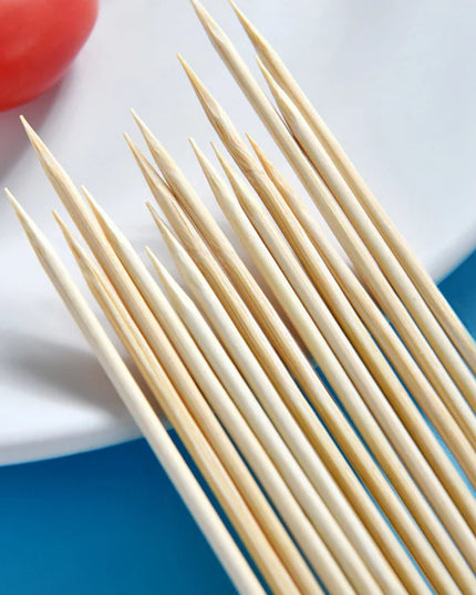 50Pcs 40cm Bamboo Wooden BBQ Skewers Food Bamboo Meat Tool Kitchen Barbecue Party Disposable Long Sticks Catering Grill Camping