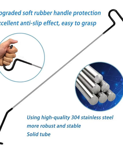 PWS Auto Tool Kit Door Open Grabber Lockout Lock Pick Set Long Range Reach Hooking Key Lost In Truck Air Wedge Bag Pump Car Tool