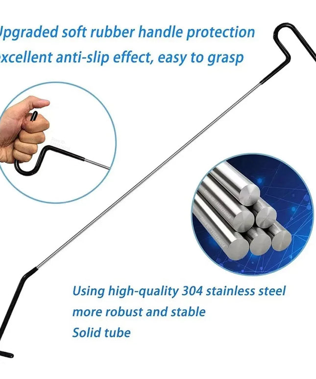 PWS Auto Tool Kit Door Open Grabber Lockout Lock Pick Set Long Range Reach Hooking Key Lost In Truck Air Wedge Bag Pump Car Tool