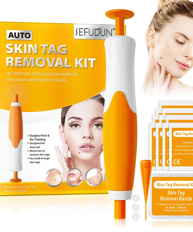 Skin Tag Removal Device Face Beauty Accessories Rubber Rings Wart Tag Remover Kit Multipurpose Supplies for Face Neck Chin Back