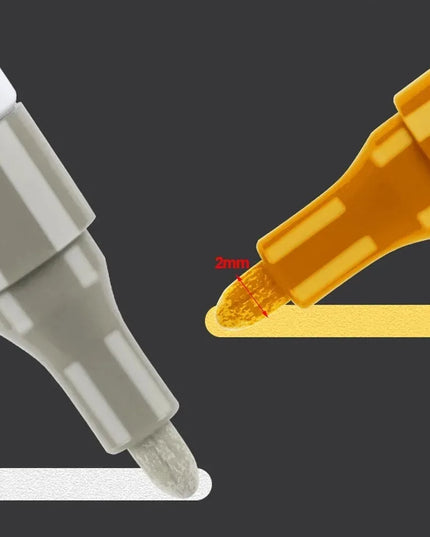 Car paint scratches repair brush pen waterproof water paint marker pen car tire tread care automotive  black white red silver