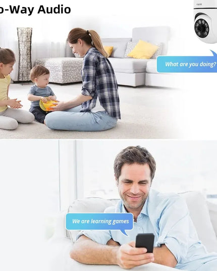 Fuers 5G Wifi IP E27 Bulb Surveillance Camera Night Vision Wireless Home Camera 2MP CCTV Video Security Protection Baby Mini Cam