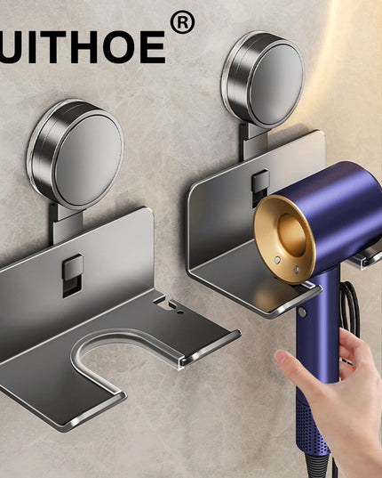 Hair Dryer Holder Wall Dryer Cradle Straightener Stand Hairdryer Organizer Box Toilet Blower Holder Shelf Bathroom Accessories