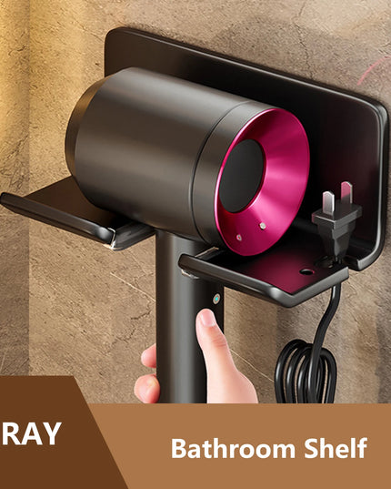 Hair Dryer Holder Wall Dryer Cradle Straightener Stand Hairdryer Organizer Box Toilet Blower Holder Shelf Bathroom Accessories