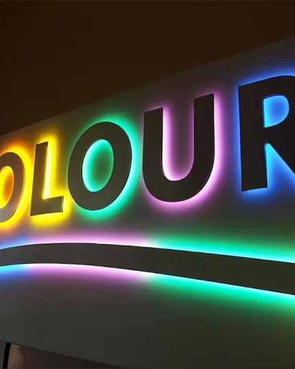 Custom Metal illuminated Backlit Signs 3D Letters For Business Logo Salon Storefront Reception Office Outdoor Decor Dropshipping