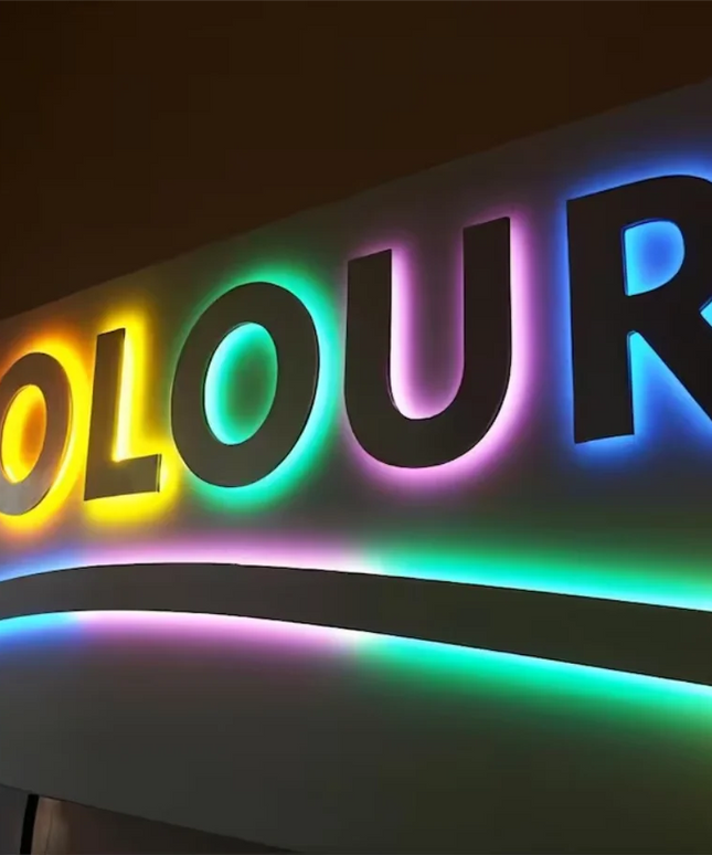 Custom Metal illuminated Backlit Signs 3D Letters For Business Logo Salon Storefront Reception Office Outdoor Decor Dropshipping