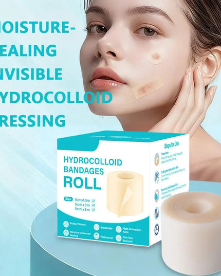 1 Roll Hydrocolloid Roll Invisible Hydrocolloid Dressing With Self-Adhesive Bed Sore Bandages For Wound Care Hydrocolloid Patch