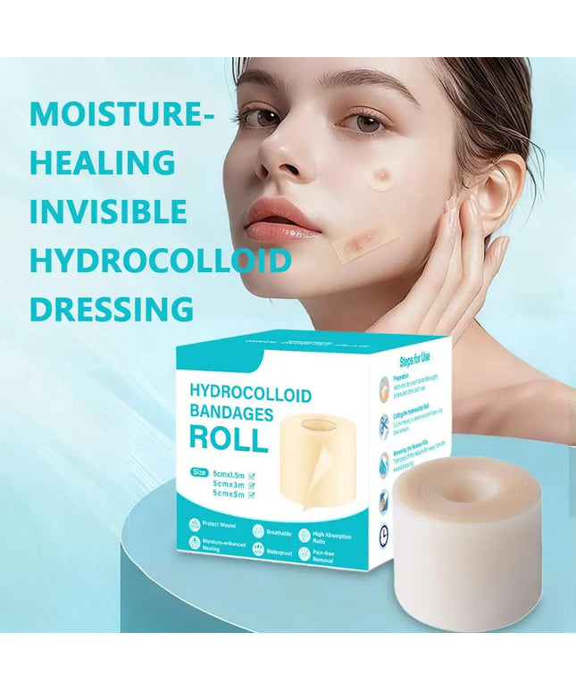 1 Roll Hydrocolloid Roll Invisible Hydrocolloid Dressing With Self-Adhesive Bed Sore Bandages For Wound Care Hydrocolloid Patch