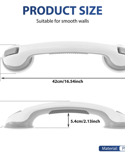 2/4Pcs Showers Grab Bars Free Punch Bathroom Handle Anti Slip Safety Suction Cups Bathtub Grab Bar For Elderly Children Support