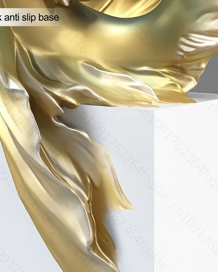 Luxury LED Moon Light Koi Fish Floor Sculpture Elegant Interior Home Decor Handcrafted Sculptural Art for Living Room Entryway