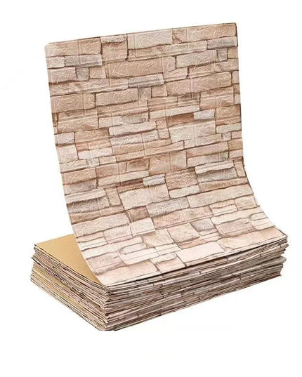 70cmx1/5/10m 3D Wallpaper Decoration Self-adhesive Antique Foam Brick Wallpaper Living Room Bedroom Waterproof 3d Wall Sticker