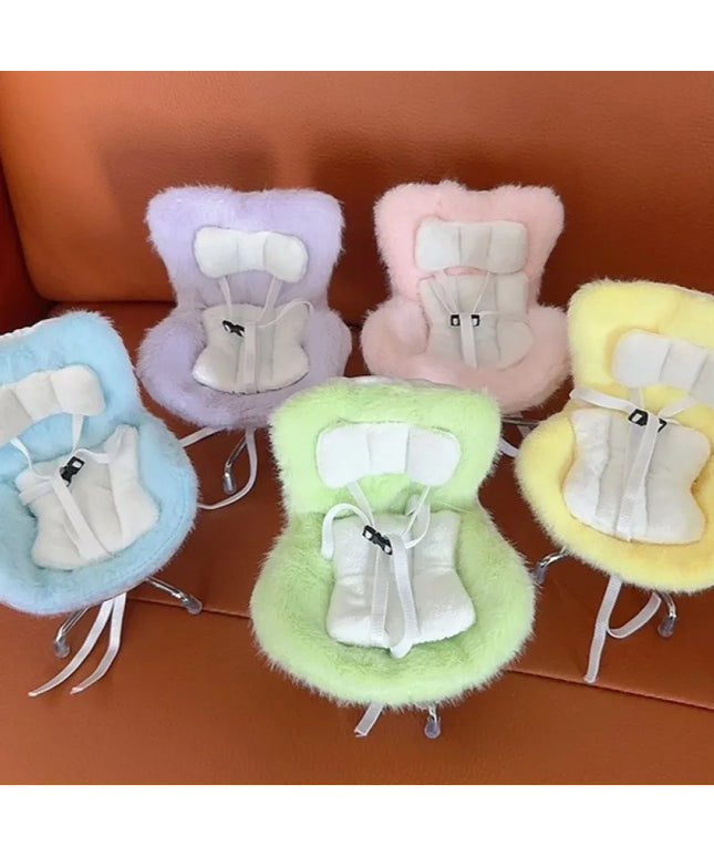 15-17cm Car Doll Seat Safety Seat Cute Doll Air Outlet Decoration High-grade Car Interior Decoration