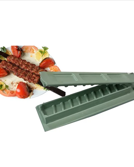 NewSingle Row Kebab Maker Bbq Meat Skewer Machine Kebab Press Maker Reusable Plastic Bbq Skewer Maker Kebab Preparation BBQ Tool