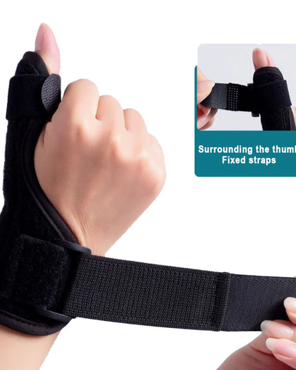 1 Person Thumb Splint Right and Left Hand, Reversible Thumb Support, Tendon Sheath Wrist Protection Thumb Sleeve