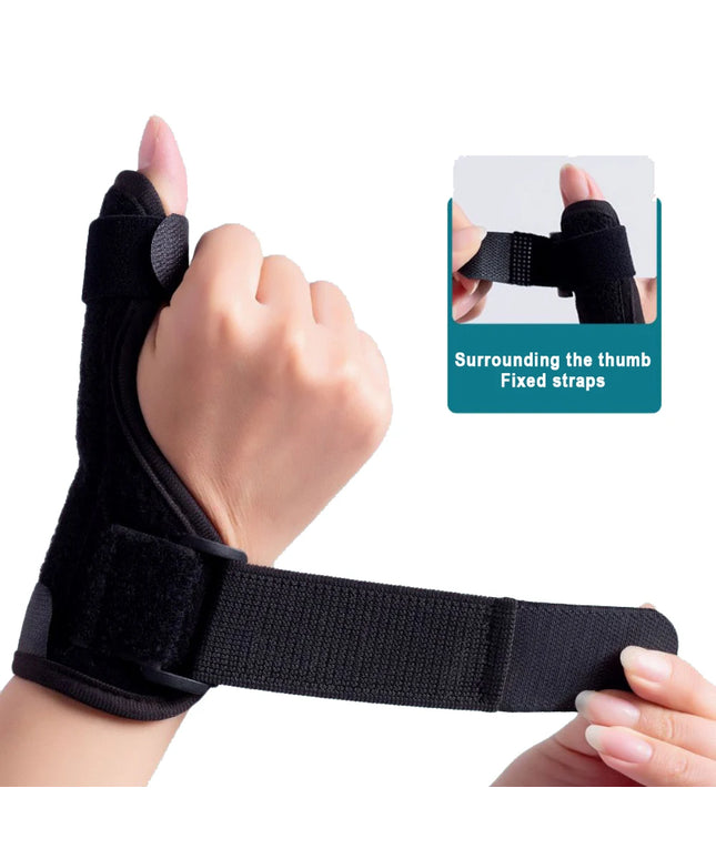 1 Person Thumb Splint Right and Left Hand, Reversible Thumb Support, Tendon Sheath Wrist Protection Thumb Sleeve