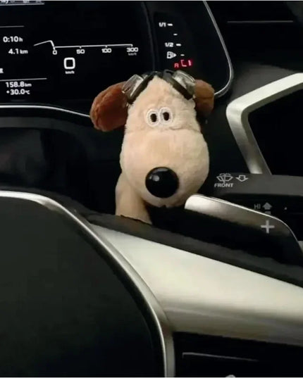 Plush Puppy Clutch Decoration Car Wiper Turn Signal Switch Decoration Cute Dog Car Wiper Doll Interior Accessories