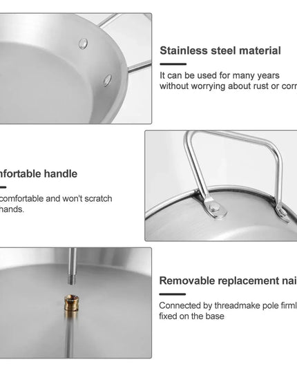 BBQ Vertical Meat Skewer Stainless Steel Roasting Meat Spit Skewers Brazilian Spikes Barbecue Grilling Rack Kitchen Accessories