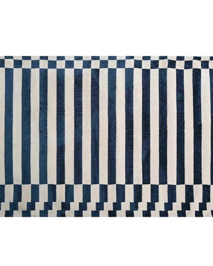 French Retro Bedroom Decor Stripe Carpet Minimalist Carpets for Living Room Home Art Plush Floor Mat Large Area Thickened Rug