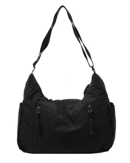 Trendy Women's Soft Cloth Shoulder Bag Solid Color Student 2025 Spring Y2k Casual Style Big Handbags Crossbody Bags for Women