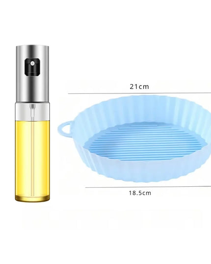 Glass Oil Sprayer for Cooking Olive Spray Mister for Salad BBQ Kitchen Baking Empty Vinegar Bottle
