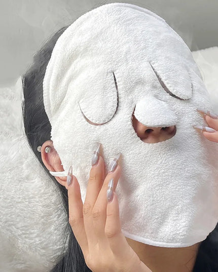 Skin Care Mask Cotton Hot Compress Towel Wet Compress Steamed Face Towel Opens Skin Pore Clean Compress Beauty Facial Care Tools