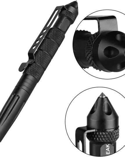 Multifunction Tactical Pen Self Defense Emergency Survival Tool Glass Breaker Tungsten Steel Writing Pen Outdoor Rescue Escape