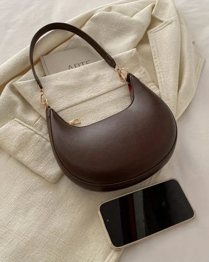 Shoulder Bags Women NEW Fashionable High-end Moon-shaped Baseball Bag Showing Luxury Women's Single Shoulder Bag