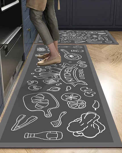 Non-slip Kitchen Mat Long Rugs Crystal Velvet Carpet for Living Room Absorbent Foot Mats Bedroom Doormat Alfombra Small Rugs