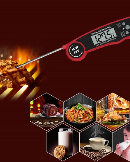 Digital Kitchen Food Digital Thermometer For Meat Water Milk Cooking Grilling Outdoor BBQ Waterproof Instant Read