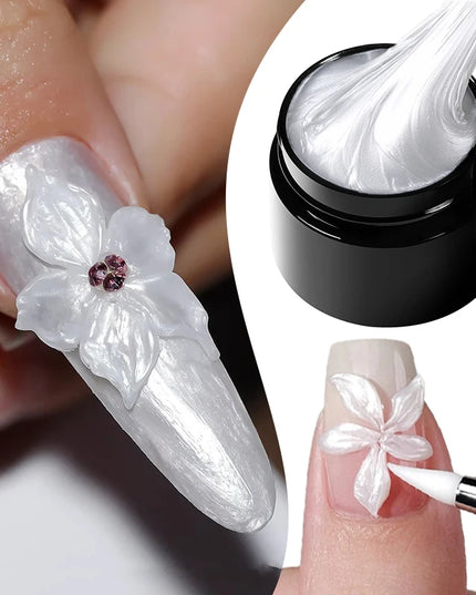 BORN PRETTY 15ml Clear Non Stick Hand Extension Gel 3D Shaping Sculpting Carving Nail Art Solid Hard Gel for Fake Nail