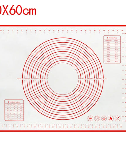 UNTIOR 1PCS Silicone Baking Mat Kneading Pad Dough Mat Pizza Cake Dough Maker Kitchen Cooking Grill Non-Stick Gadgets Bakeware