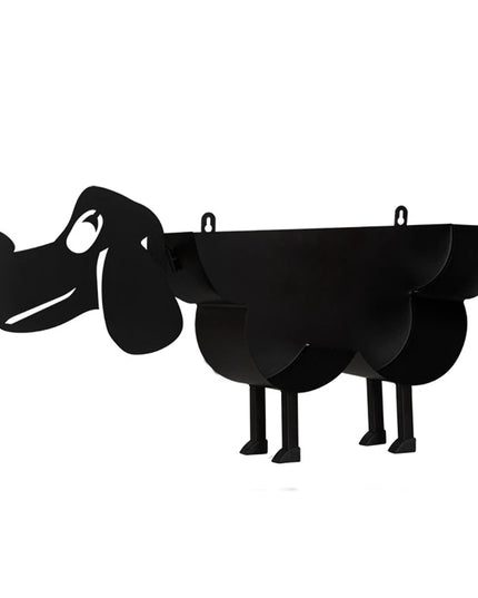 Cute Metal Sheep Dog Shape Toilet Tissue Rack Iron Free Standing Storage Rack Roll Paper Holder Bathroom Accessories