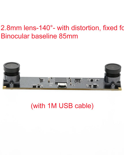GXIVISION 3D Camera Module 4MP, 30fps Dual Lens  USB Webcam 1080P Synchronous Same Frame,VR Depth Face Detection,3840X1080
