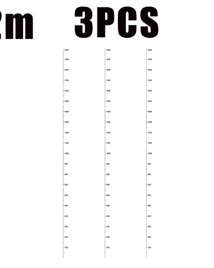 2M Children's Height Measurement Stickers Height Measuring Tape Wall Stickers Removable Waterproof Transparent Height Stickers