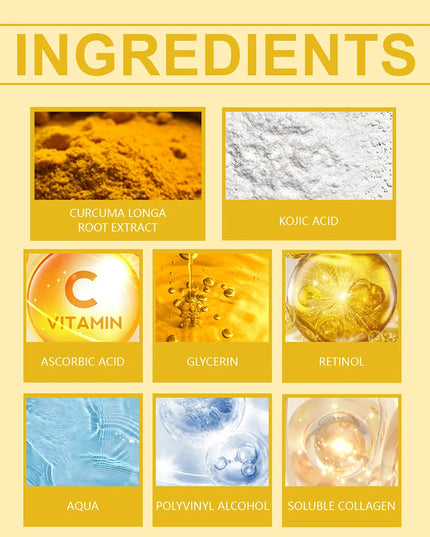 2pcs Collagen Overnight Facial Mask Deep Pore Cleansing Peel off Oil Control Turmeric Night Face Mask for Skin Care