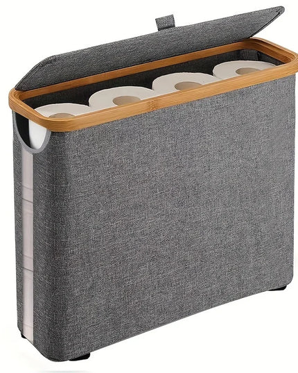 Bohemian Toilet Paper Holder - Modern Bathroom Organizer Container, Hand Towel Organizer, Laundry Basket