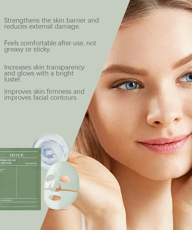 Bio Collagen Face Mask Shrink Pores Deep Hydrating Overnight Mask Moisturizing Refreshing Brightening Face Skin Care