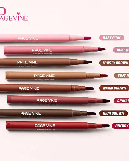 1PCS Velvet Lip Liner Waterproof Smudge Proof Long Lasting Color Highly Pigmented Velvety Texture Precise Definition Makeup