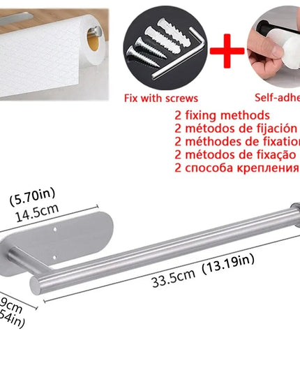 Kitchen paper towel holder / napkin holder, adhesive hook, toilet paper holder, cabinet and bathroom accessories