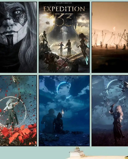 1pc Game Clair O-Obscur E-Expedition 33 Poster Self-adhesive Art Waterproof Paper Sticker Coffee House Bar Room Wall Decor