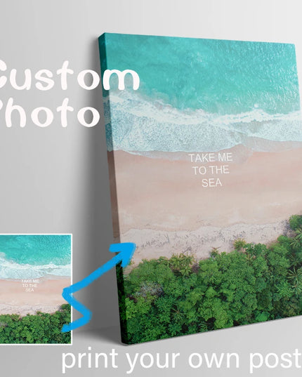 1pcs Custom Canvas Print Your Own Poster Impression Photo Personalized Painting for Wall Art Decorative Pictures Gift With Frame